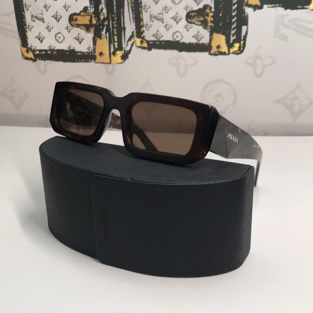 New Authentic Prada PR06YS Brown Sunglasses – Bold Luxury with UV Protection